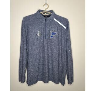 Fanatics St Louis Blues Hockey Stanley Cup long sleeve pullover - 2XL / XXL